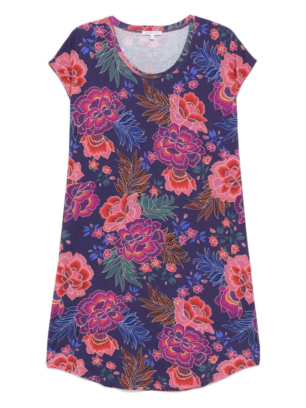 Johnny Was The Bridgette Cap Sleeve Mini Dress Floral XL